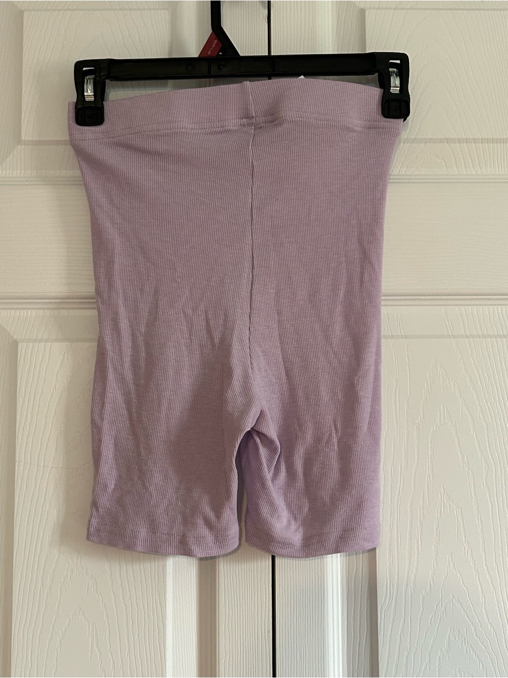 Fabletics Ribbed High-Waist Bike Shorts - Lilac
